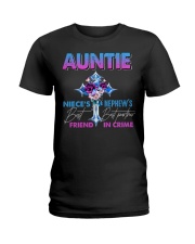 Auntie - Best friend Best Partner-in-crime Ladies T-Shirt tile