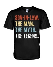 Son-in-law - The Man The Myth The Legend V-Neck T-Shirt tile