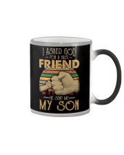 I asked God for a best friend He sent me my son Color Changing Mug thumbnail
