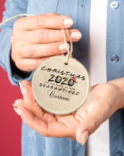 Christmas - 2020 The One Where We Were Quarantined Circle ornament - single (porcelain) aos-circle-ornament-single-porcelain-lifestyles-01