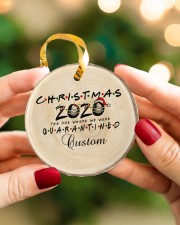 Christmas - 2020 The One Where We Were Quarantined Circle ornament - single (porcelain) aos-circle-ornament-single-porcelain-lifestyles-08
