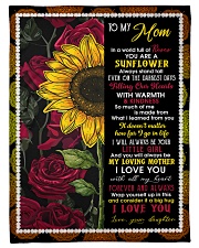 To My Mom - Sunflower - Fleece Blanket Fleece Blanket tile
