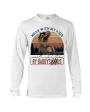 T-SHIRT - TO DAD - T REX - MESS WITH MY KIDS Long Sleeve Tee tile