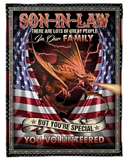 Son-in-law - Dragon - You Volunteered Fleece Blanket tile