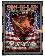 Son-in-law - Dragon - You Volunteered Large Fleece Blanket - 60" x 80" front
