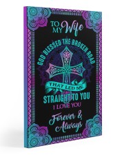 Husband To Wife - God Blessed The Broken Road 20x30 Gallery Wrapped Canvas Prints front