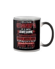 Grandchild to Grandpa - I Am A Proud Grandpa Color Changing Mug tile