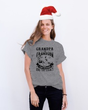 Grandpa And Grandson -The Legend And The Legacy Classic T-Shirt lifestyle-holiday-crewneck-front-1