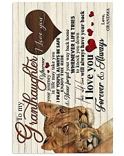 To Granddaughter - Never Forget Your Way Back 16x24 Poster front