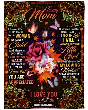 To My Mom - Autumn - Fleece Blanket Large Fleece Blanket - 60" x 80" front