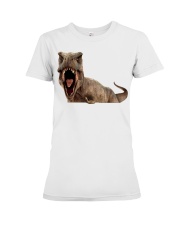 Dinosaur - Peeking - Sticker Premium Fit Ladies Tee tile