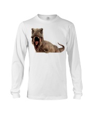 Dinosaur - Peeking - Sticker Long Sleeve Tee tile
