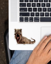 Dinosaur - Peeking - Sticker Sticker - Single (Horizontal) aos-sticker-single-horizontal-lifestyle-front-11