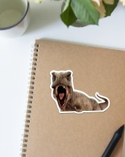 Dinosaur - Peeking - Sticker Sticker - Single (Horizontal) aos-sticker-single-horizontal-lifestyle-front-14