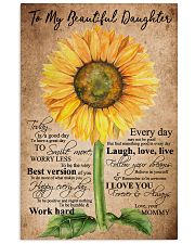 TO MY BEAUTIFUL DAUGHTER 16x24 Poster front