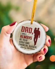 To My Dad - Christmas Circle ornament - single (porcelain) aos-circle-ornament-single-porcelain-lifestyles-09
