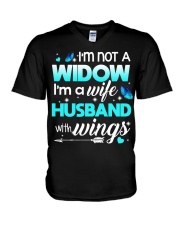 I'm not a widow V-Neck T-Shirt thumbnail