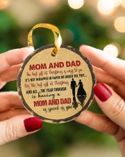 Christmas - Mom And Dad - The Best Gift Circle ornament - single (porcelain) aos-circle-ornament-single-porcelain-lifestyles-08
