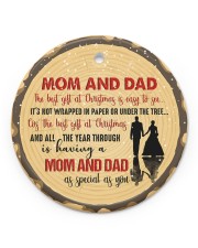 Christmas - Mom And Dad - The Best Gift Circle ornament - single (porcelain) front