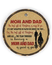 Christmas - Mom And Dad - The Best Gift Circle ornament - single (wood) thumbnail