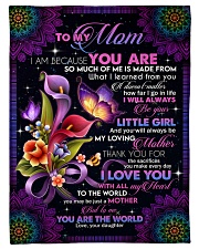 To My Mom - Fleece Blanket Fleece Blanket tile
