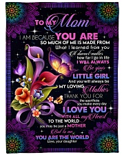 To My Mom - Fleece Blanket Large Fleece Blanket - 60" x 80" front