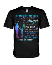 My Mommy- My hero- My guardian angel V-Neck T-Shirt tile