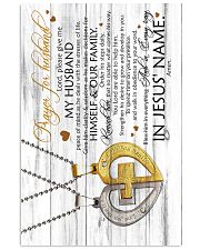 Wife And Husband - Cross and Heart - Prayer For 16x24 Poster front