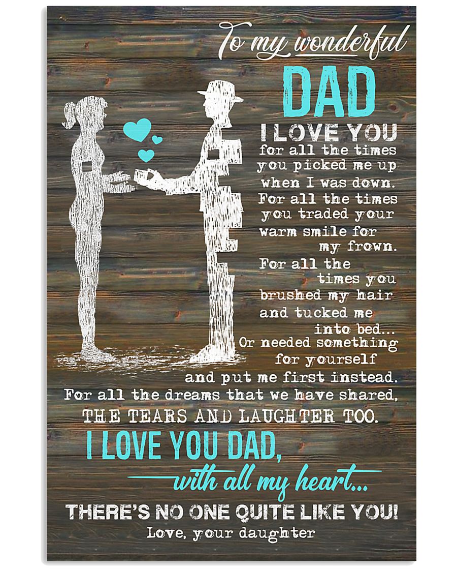 POSTER - TO MY DAD - I LOVE YOU 16x24 Poster