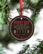 To Bonus Dad - Circle Ornament Circle ornament - single (porcelain) aos-circle-ornament-single-porcelain-lifestyles-07