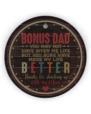 To Bonus Dad - Circle Ornament Circle Ornament (Wood tile