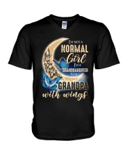 Angel Grandpa - I'm A Granddaughter To A Grandpa V-Neck T-Shirt tile