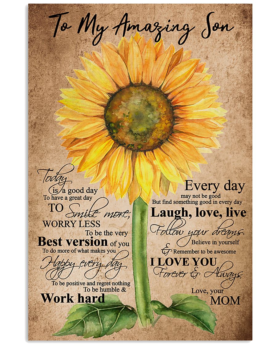 TO MY AMAZING SON 16x24 Poster