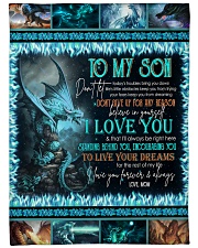 MOM TO SON Large Fleece Blanket - 60" x 80" front