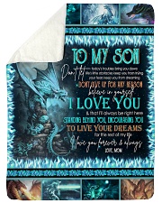 MOM TO SON Large Sherpa Fleece Blanket - 60" x 80" thumbnail