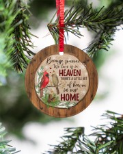 Christmas - Because Someone We Love Is In Heaven Circle ornament - single (porcelain) aos-circle-ornament-single-porcelain-lifestyles-07