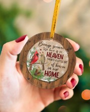 Christmas - Because Someone We Love Is In Heaven Circle ornament - single (porcelain) aos-circle-ornament-single-porcelain-lifestyles-09
