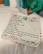 Gift For Daughter - Fleece Blanket Small Fleece Blanket - 30" x 40" aos-coral-fleece-blanket-30x40-lifestyle-front-07