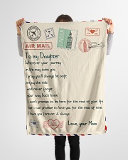 Gift For Daughter - Fleece Blanket Small Fleece Blanket - 30" x 40" aos-coral-fleece-blanket-30x40-lifestyle-front-14