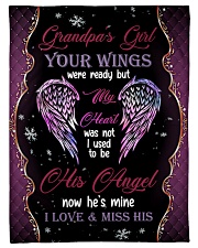 Grandpa's Girl- I used to be his angel Small Fleece Blanket - 30" x 40" front