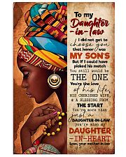 TO MY DAUGHTER-IN-LAW - AFRICAN WOMAN - THE ONE 16x24 Poster front