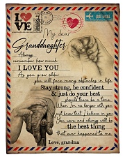 Grandma to Granddaughter - I Love You - Poster Small Fleece Blanket - 30" x 40" front