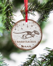 Christmas - Pterodactyl - Personalized Circle ornament - single (porcelain) aos-circle-ornament-single-porcelain-lifestyles-07