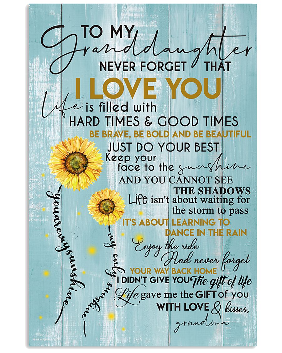 GRANDMA TO GRANDDAUGHTER 16x24 Poster