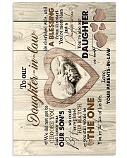 To Our Daughter-in-law - Hand In Hand - The One 16x24 Poster front