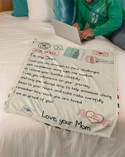 Gift For Son - Fleece Blanket Small Fleece Blanket - 30" x 40" aos-coral-fleece-blanket-30x40-lifestyle-front-07