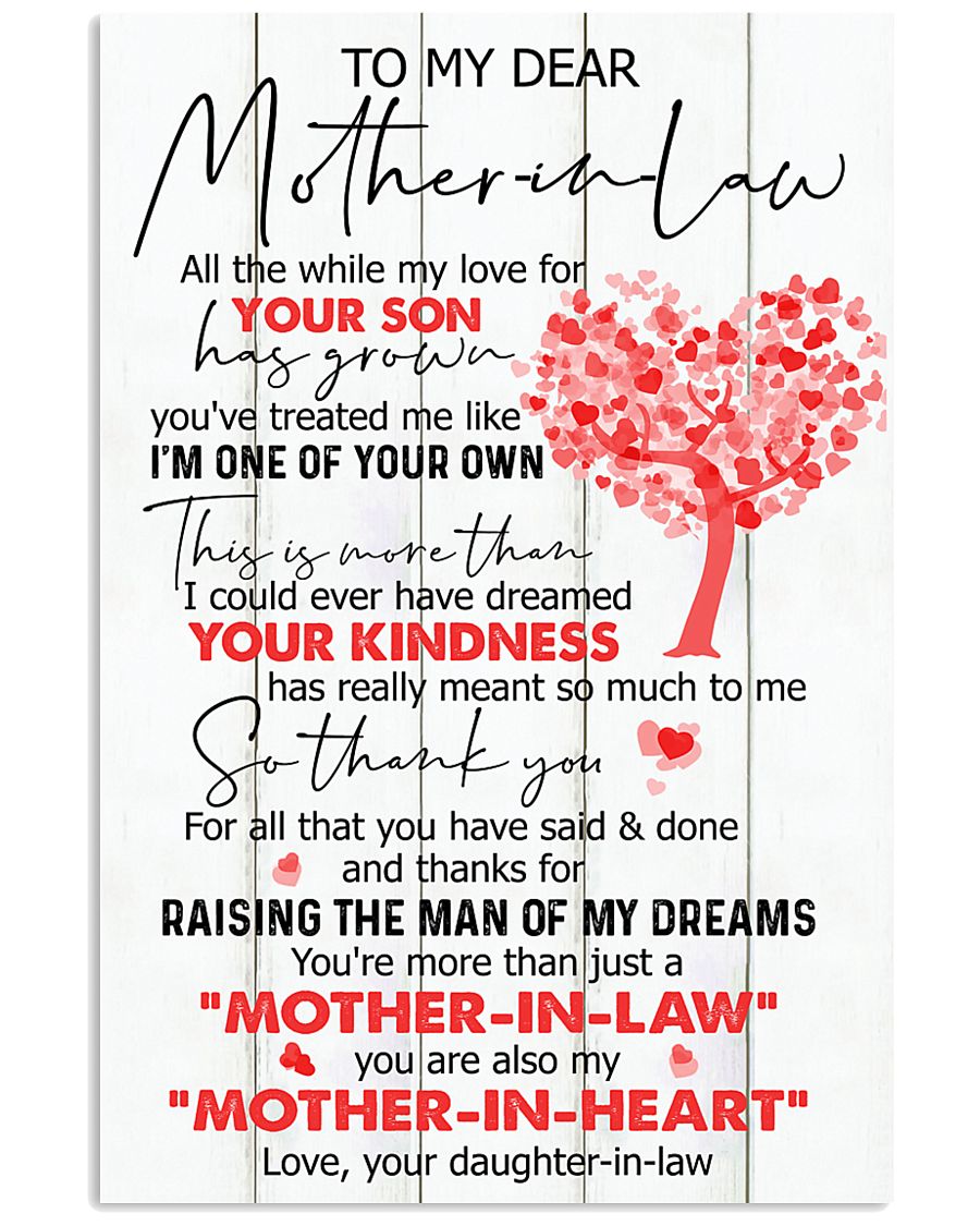 TO MY MOTHER-IN-LAW - TREE 16x24 Poster