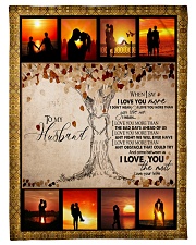 TO MY HUSBAND Fleece Blanket tile