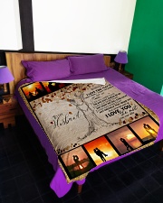 TO MY HUSBAND Large Fleece Blanket - 60" x 80" aos-coral-fleece-blanket-60x80-lifestyle-front-01