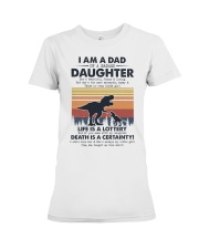 T-SHIRT - DAD - FUNNY - DINOSAUR Premium Fit Ladies Tee tile